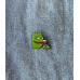Значок / пін  металевий Жабеня Pepe the Frog з бокалом вина