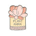 Значок / пін металевий Декоративні квіти в вазоні Plant mama