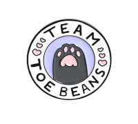 Значок / пін  металевий Лапка улюбленця Team toe beans