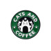 Значок / пін  металевий  Cats and coffee