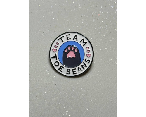 Значок / пін  металевий Лапка улюбленця Team toe beans