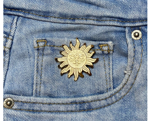 Значок / пін металевий Чарівне Сонце