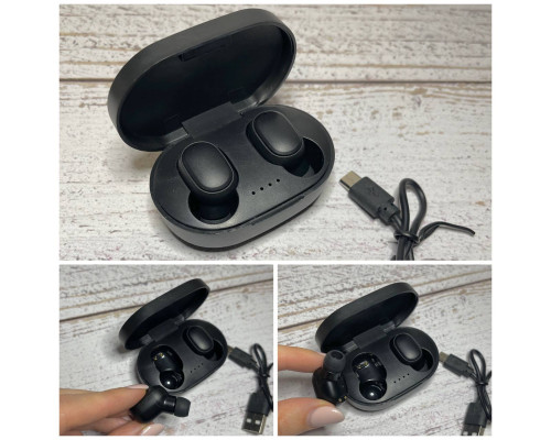 Бездротові стерео навушники TWS Bluetooth 5.0 Чорний колір