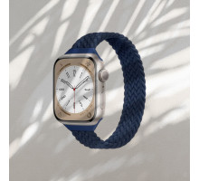 Ремінець для смарт-годинника Apple Watch плетений нейлоновий Blue 38mm / 40mm / 41mm розмір M (145 mm)