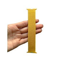 Ремінець для смарт-годинника Apple Watch плетений нейлоновий Yellow 38mm / 40mm / 41mm розмір M (145 mm)