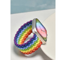 Ремінець для смарт-годинника Apple Watch плетений нейлоновий Multicolour 38mm / 40mm / 41mm розмір S (135 mm)