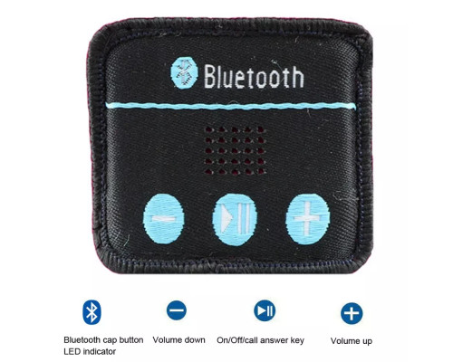 Шапка із вбудованими bluetooth навушниками та мікрофоном трикотажна сіра