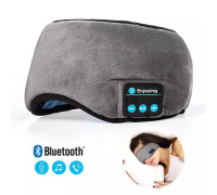 Маска для сну та відпочинку з bluetooth гарнітурою пов'язка на очі з навушниками сіра