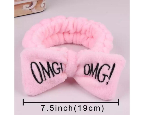 Косметична пов'язка для волосся OMG Oxa Pink 2789