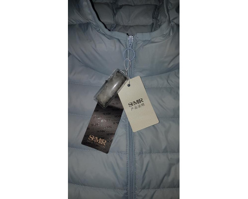 Жіноча куртка Semir осінь - весна / демісезонна на пуху M (S) небесно-блакитна