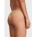 Жіночі трусики мереживні Victoria's Secret Trim Hipster Thong Panty S Бежеві