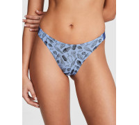 Жіночі трусики Victoria's Secret LOGO COTTON HIGH-LEG S сині