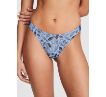 Жіночі трусики Victoria's Secret LOGO COTTON HIGH-LEG S сині