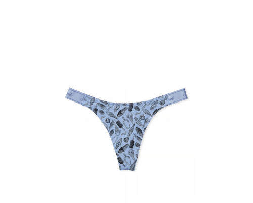 Жіночі трусики Victoria's Secret LOGO COTTON HIGH-LEG S сині