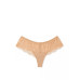 Жіночі трусики мереживні Victoria's Secret Trim Hipster Thong Panty S Бежеві
