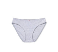 Бавовняні Трусики Бікіні Victoria's Secret 100% Cotton Bikini Panty S сірі
