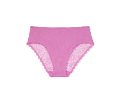Бавовняні Трусики Сліпи Victoria's Secret S Рожеві з мереживом