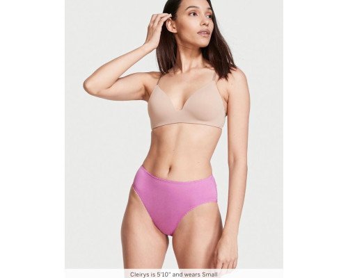 Бавовняні Трусики Сліпи Victoria's Secret S Рожеві з мереживом