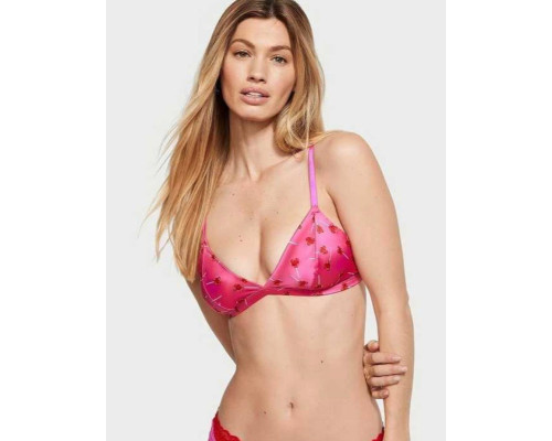 Жіночий бюстгальтер Victoria´s Secret рожевий з принтом розмір S
