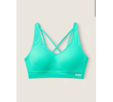 Бюстгальтер Топ спортивний без кісточок Victoria's Secret Pink Active S колір бірюзовий