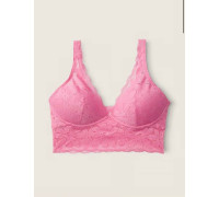 Бюстгальтер бралет без кісточок мереживний Victoria's Secret S Рожевий