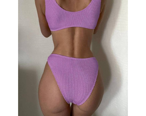 Нижня частина купальника Victoria's Secret ХS-М колір бузковий жатка