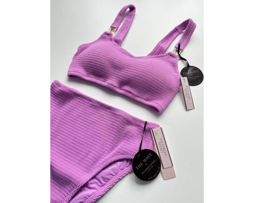 Нижня частина купальника Victoria's Secret ХS-М колір бузковий жатка