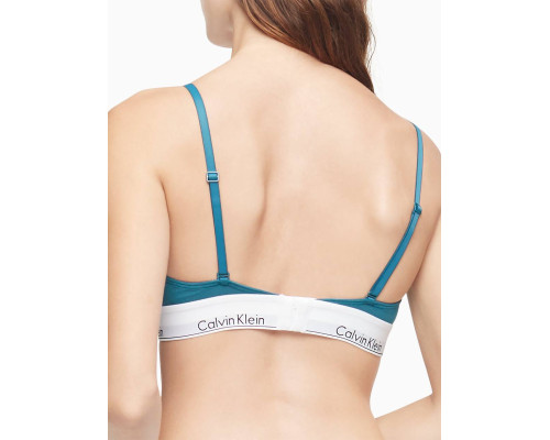 Бюстгальтер без кісточок бавовняний Calvin Klein S Зелений