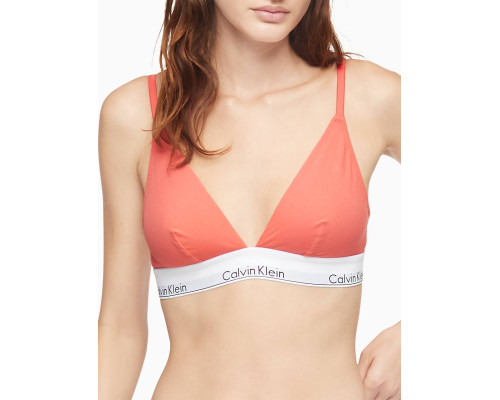 Бюстгальтер без кісточок бавовняний Calvin Klein S Рожевий