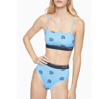Комплект білизни (топ S + трусики стрінги S) Calvin Klein CK ONE блакитний