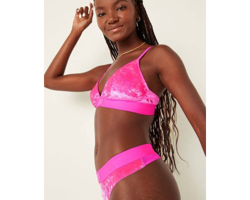 Бюстгальтер жіночий бралет Victoria's Secret  Pink велюровий S Рожевий