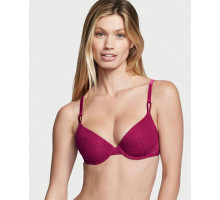 Бюстгальтер жіночий Victoria's Secret з мереживом 32 ​​В колір бордо
