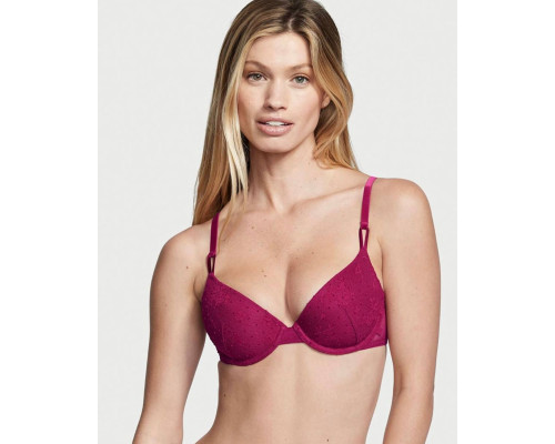 Бюстгальтер жіночий Victoria's Secret з мереживом 32 ​​В колір бордо
