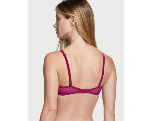 Бюстгальтер жіночий Victoria's Secret з мереживом 32 ​​В колір бордо