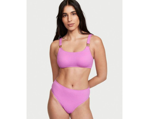 Нижня частина купальника Victoria's Secret ХS-М колір бузковий жатка