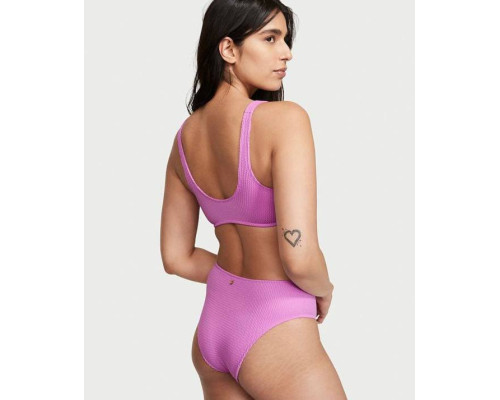Нижня частина купальника Victoria's Secret ХS-М колір бузковий жатка