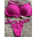 Жіночий комплект білизни PINK BRALETTES & BRA TOPS MESH PUSH-UP BRALETTE рожевий (М)
