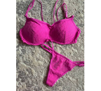 Жіночий комплект білизни PINK BRALETTES & BRA TOPS MESH PUSH-UP BRALETTE рожевий (М)