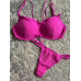 Жіночий комплект білизни PINK BRALETTES & BRA TOPS MESH PUSH-UP BRALETTE рожевий (М)