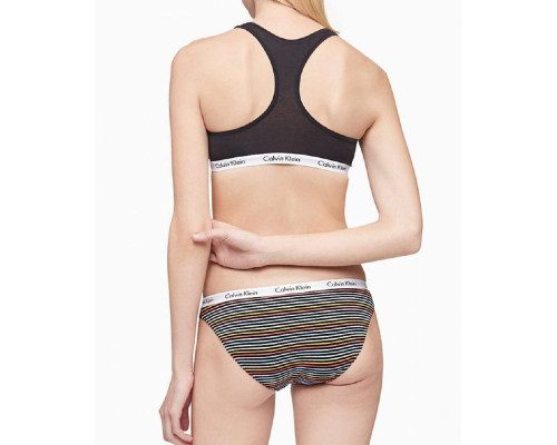 Трусики жіночі сліпи Calvin Klein Underwear S в кольорову смужку