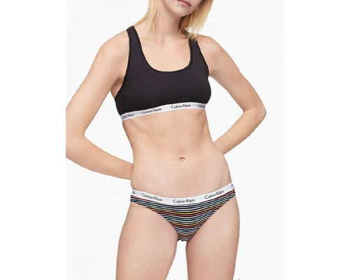 Трусики жіночі сліпи Calvin Klein Underwear S в кольорову смужку