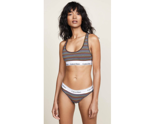 Трусики жіночі сліпи Calvin Klein Underwear S в кольорову смужку