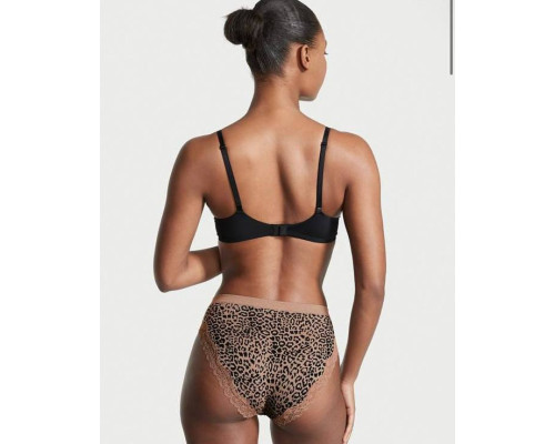 Трусики в рубчик Victoria's Secret Seamless Ribbed Hiphugger Panties М Леопардові
