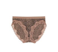 Трусики в рубчик Victoria's Secret Seamless Ribbed Hiphugger Panties М Леопардові