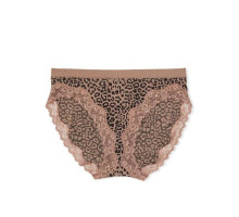 Трусики в рубчик Victoria's Secret Seamless Ribbed Hiphugger Panties М Леопардові