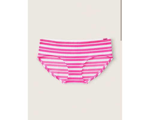 Жіночі трусики Victoria's Secret  Pink хіпстери S рожеві в смужку