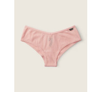 Трусики жіночі Cotton Cheekster Panty Peach Victoria's Secret Pink М світло-рожеві