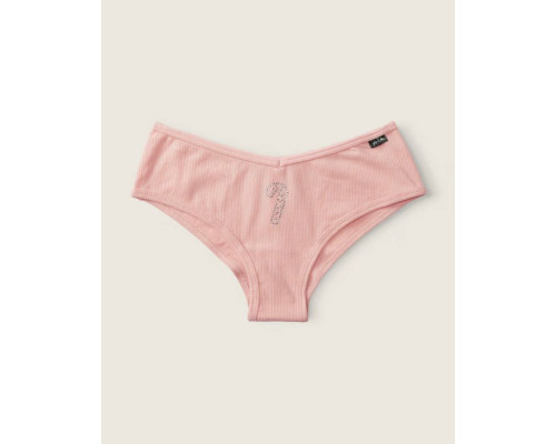 Трусики жіночі Cotton Cheekster Panty Peach Victoria's Secret Pink М світло-рожеві