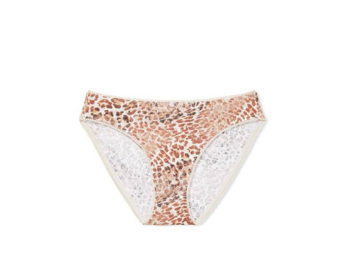 Бавовняні Трусики Бікіні Victoria's Secret 100% Cotton Bikini Panty S Леопардові
