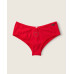 Бавовняні жіночі трусики Victoria's Secret PINK - Red Pepper Rib М Червоні